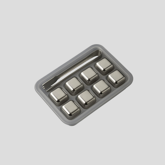 Cubetti di ghiaccio riutilizzabili in acciaio inossidabile
